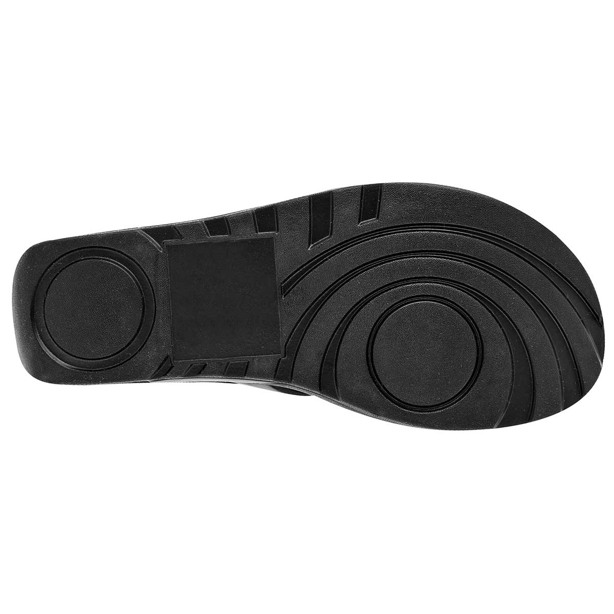 Sandalias de piso Exterior Sintético Color Negro Para Mujer De Elega