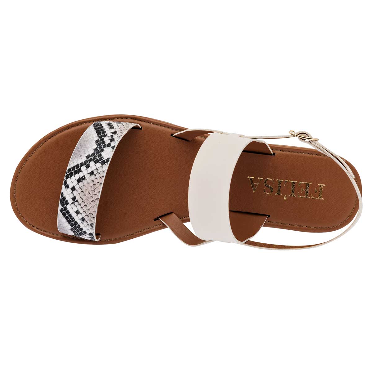 Sandalias Exterior Piel sintética Color Beige Para Mujer De RBCOLLECTION