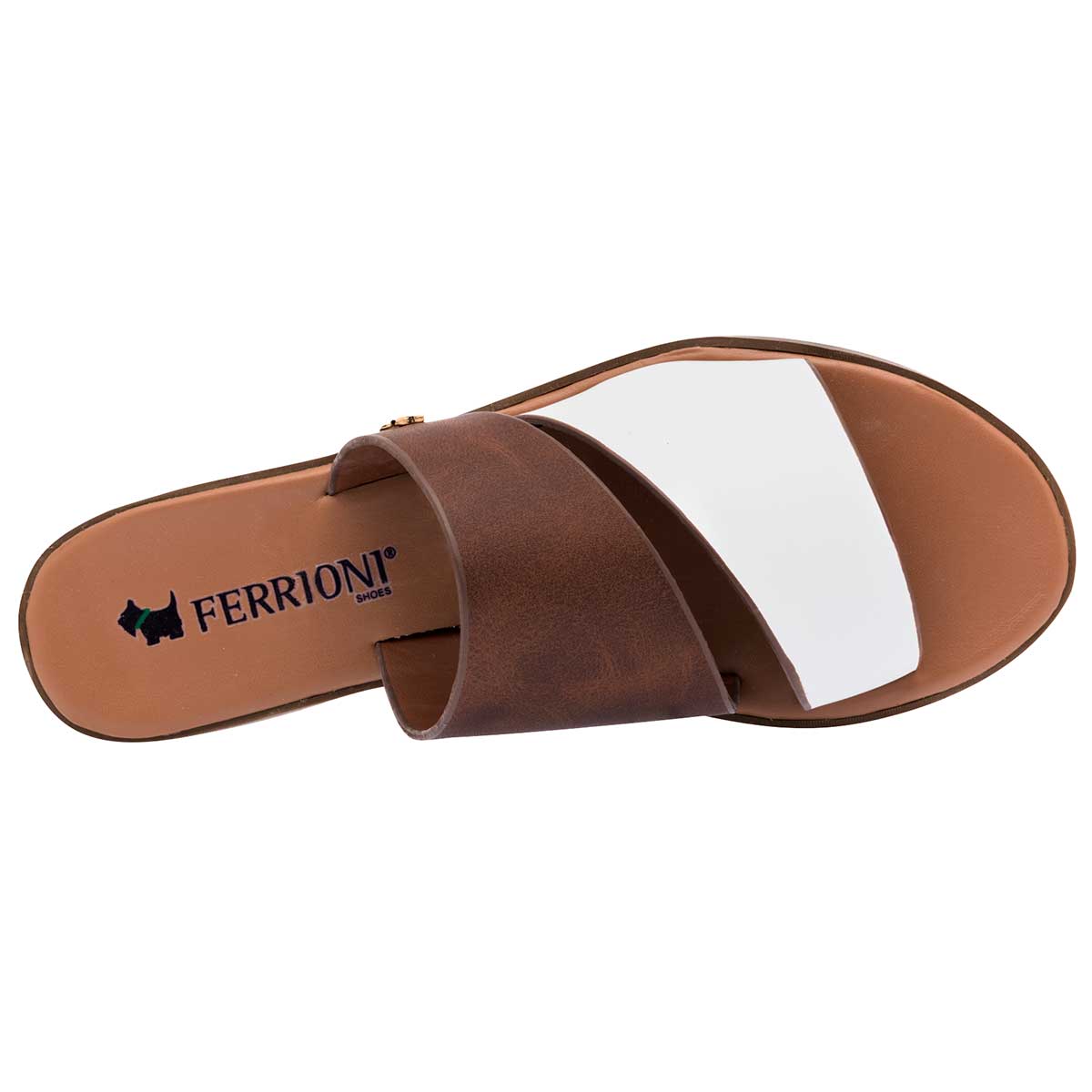 Sandalias Exterior Piel sintética Color Blanco Para Mujer De Ferrioni