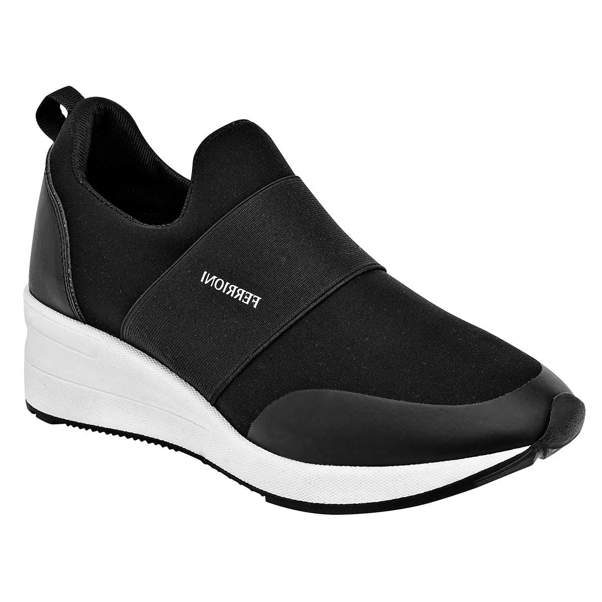 Tenis urbanos Exterior Textil Color Negro Para Mujer De Ferrioni