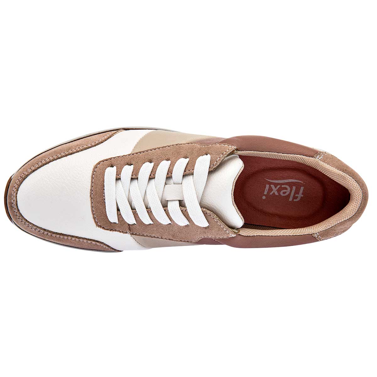 Tenis urbanos Exterior Sintético Color Blanco Para Mujer De Flexi