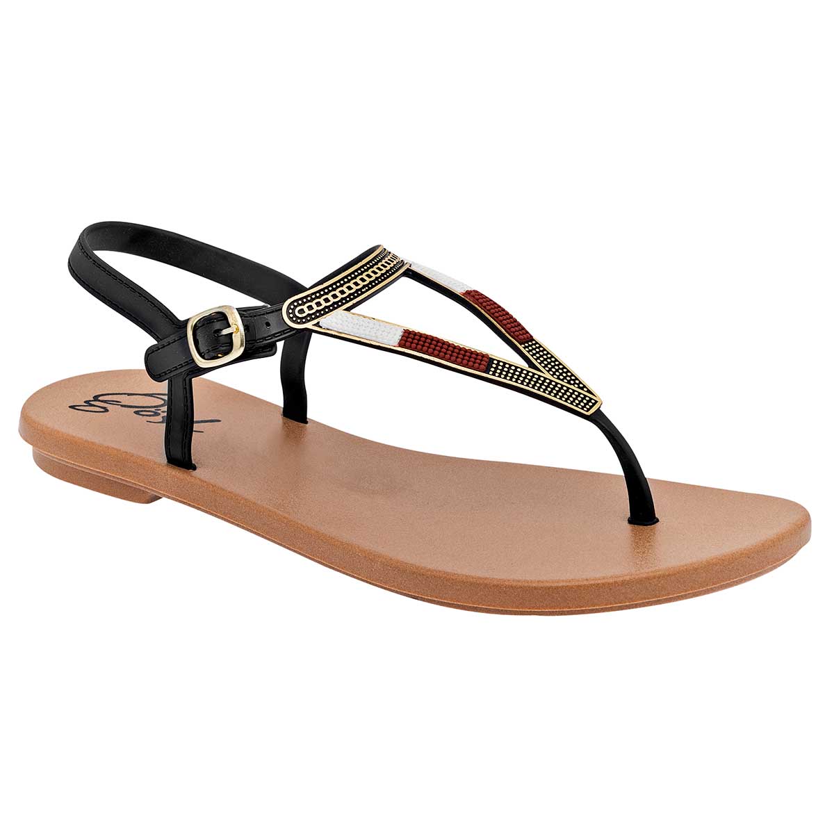 Sandalias Exterior Sintético Color Negro Para Mujer De Gösh