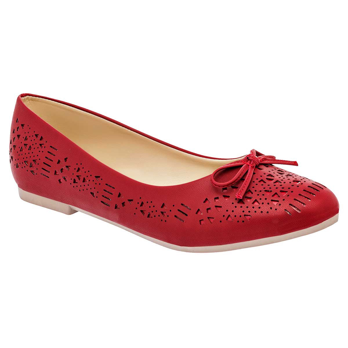 Flats Exterior Piel sintética Color Rojo Para Mujer De RBCOLLECTION