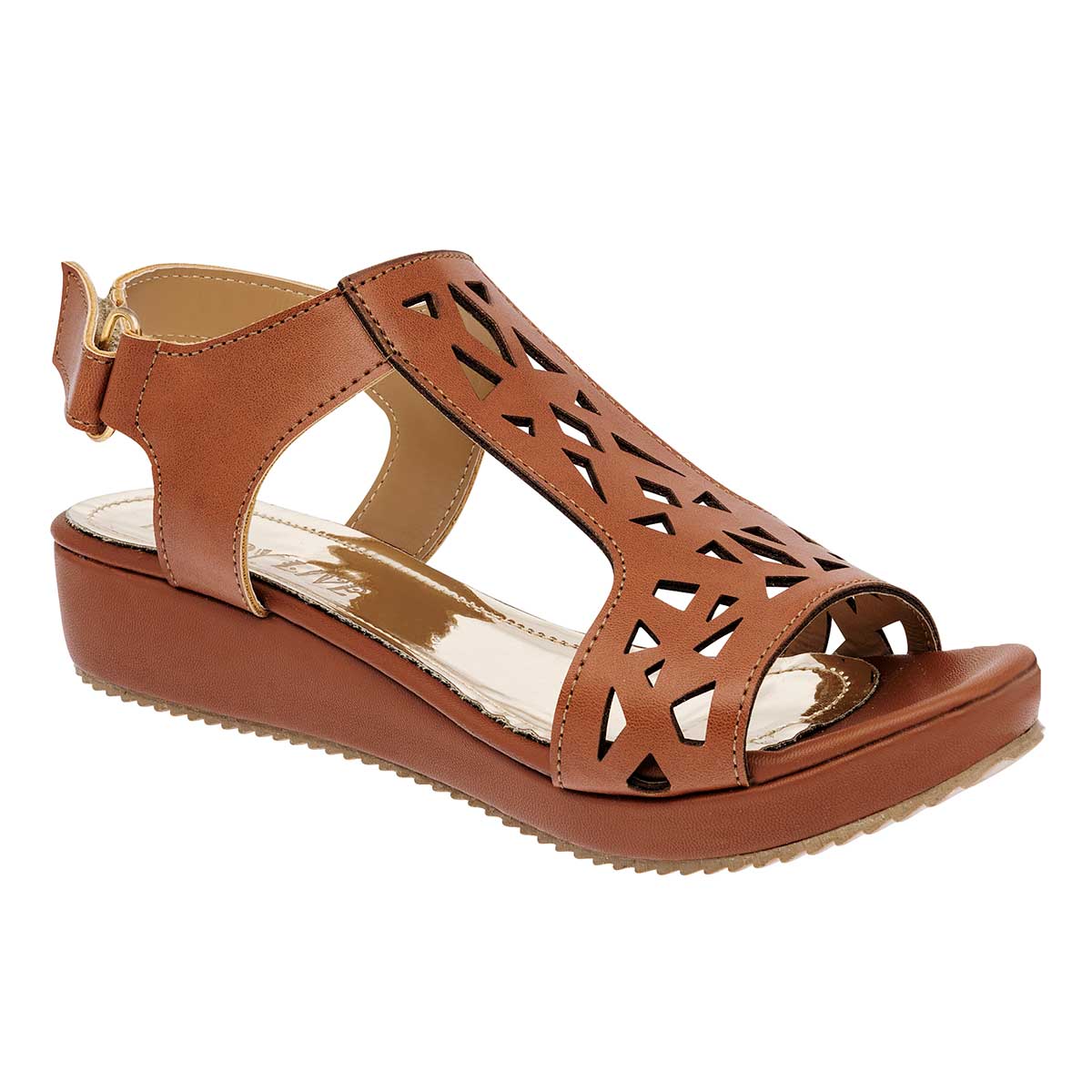 Sandalias Exterior Piel sintética Color Camel Para Mujer De RBCOLLECTION