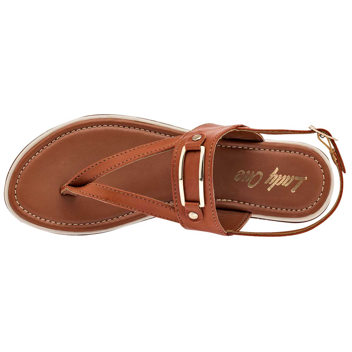 Sandalias Exterior Piel sintética Color Camel Para Mujer De RBCOLLECTION