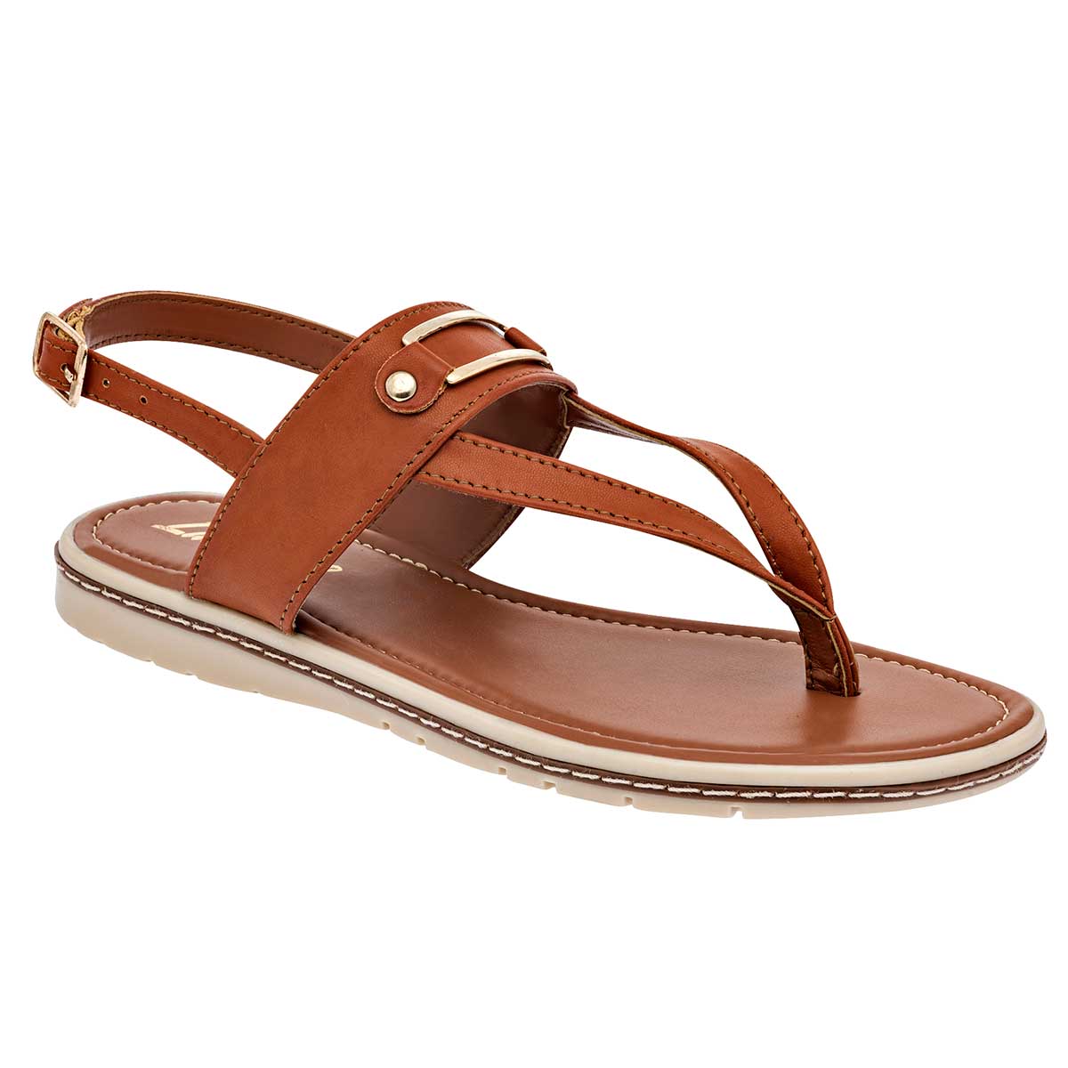 Sandalias Exterior Piel sintética Color Camel Para Mujer De RBCOLLECTION