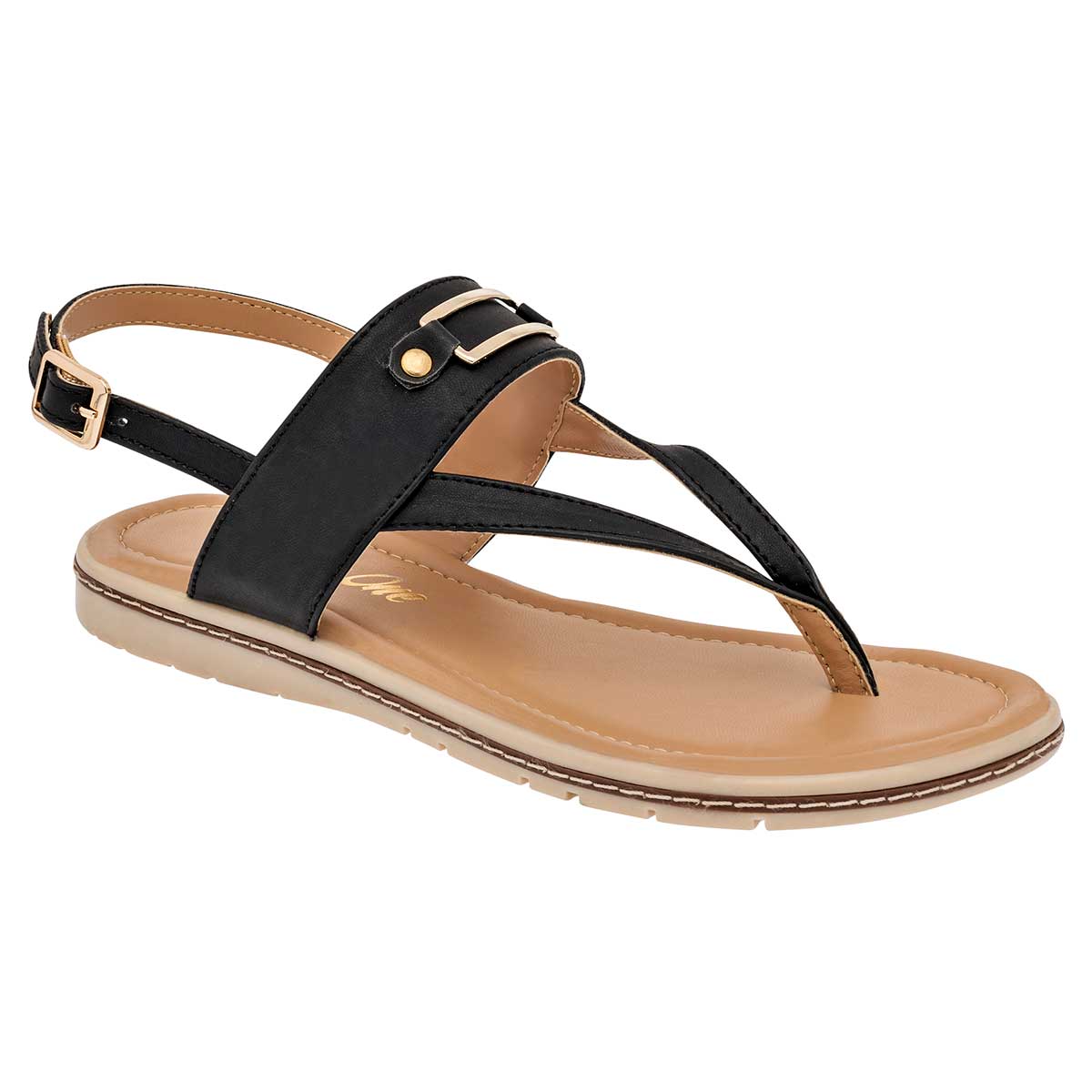 Sandalias Exterior Piel sintética Color Negro Para Mujer De RBCOLLECTION