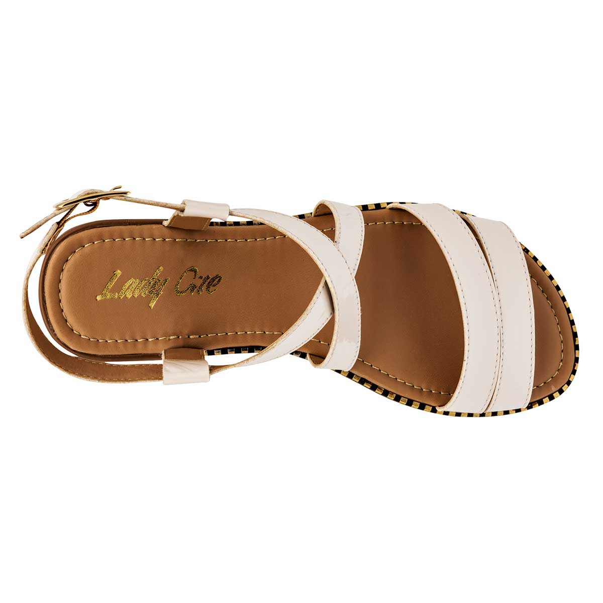 Sandalias Exterior Piel sintética Color Blanco Charol Para Mujer De RBCOLLECTION