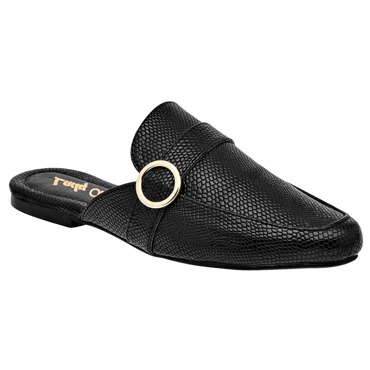 Flats Exterior Piel sintética Color Negro Para Mujer De RBCOLLECTION