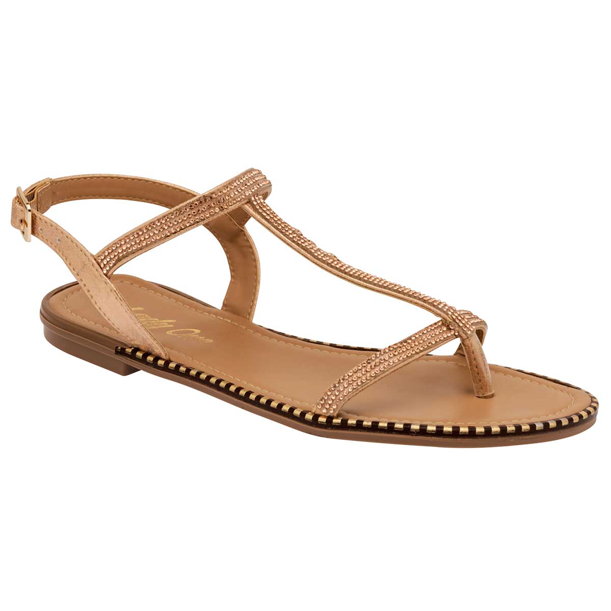 Sandalias Exterior Piel sintética Color Oro Para Mujer De RBCOLLECTION