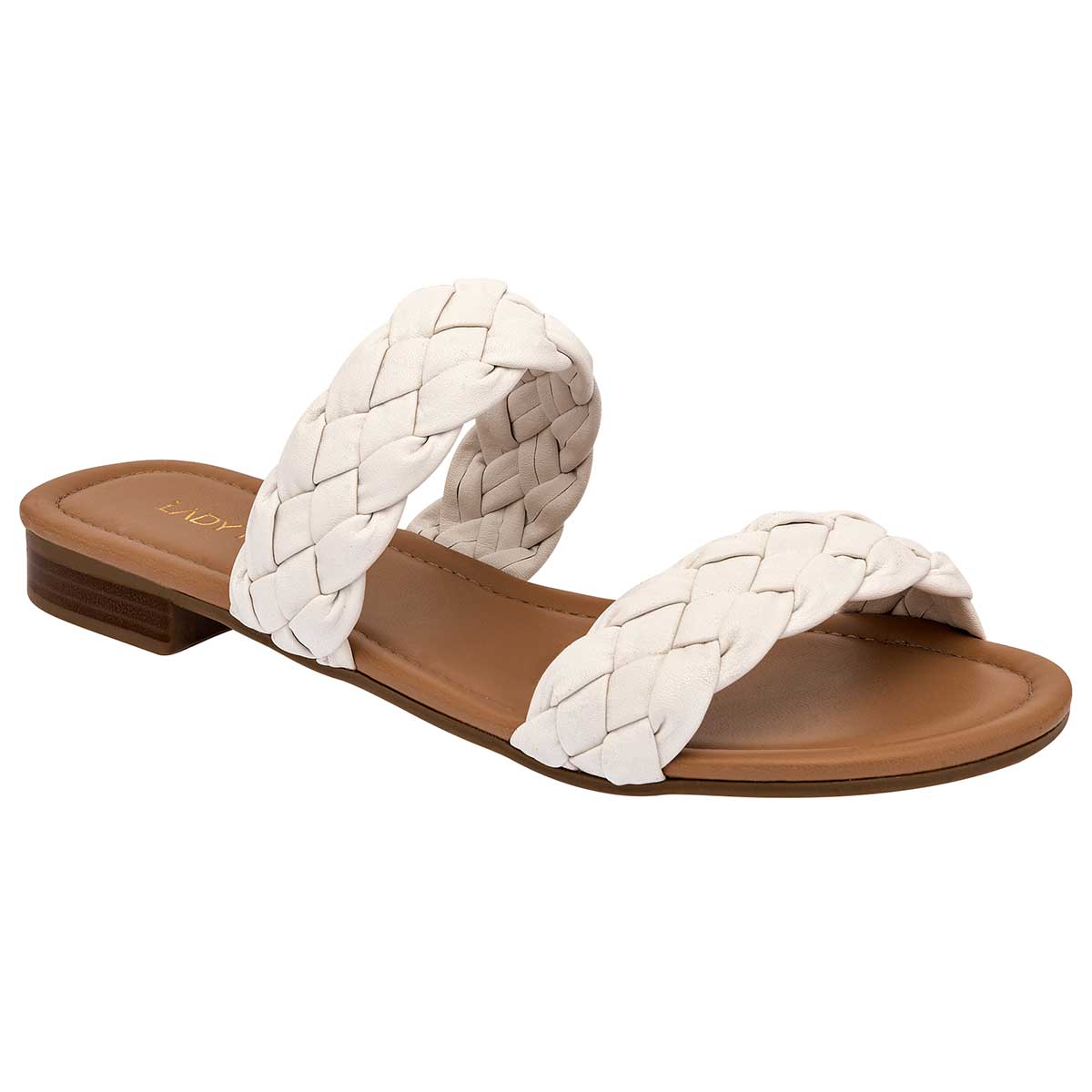 Sandalias Exterior Piel sintética Color Blanco Para Mujer De Lady Paulina