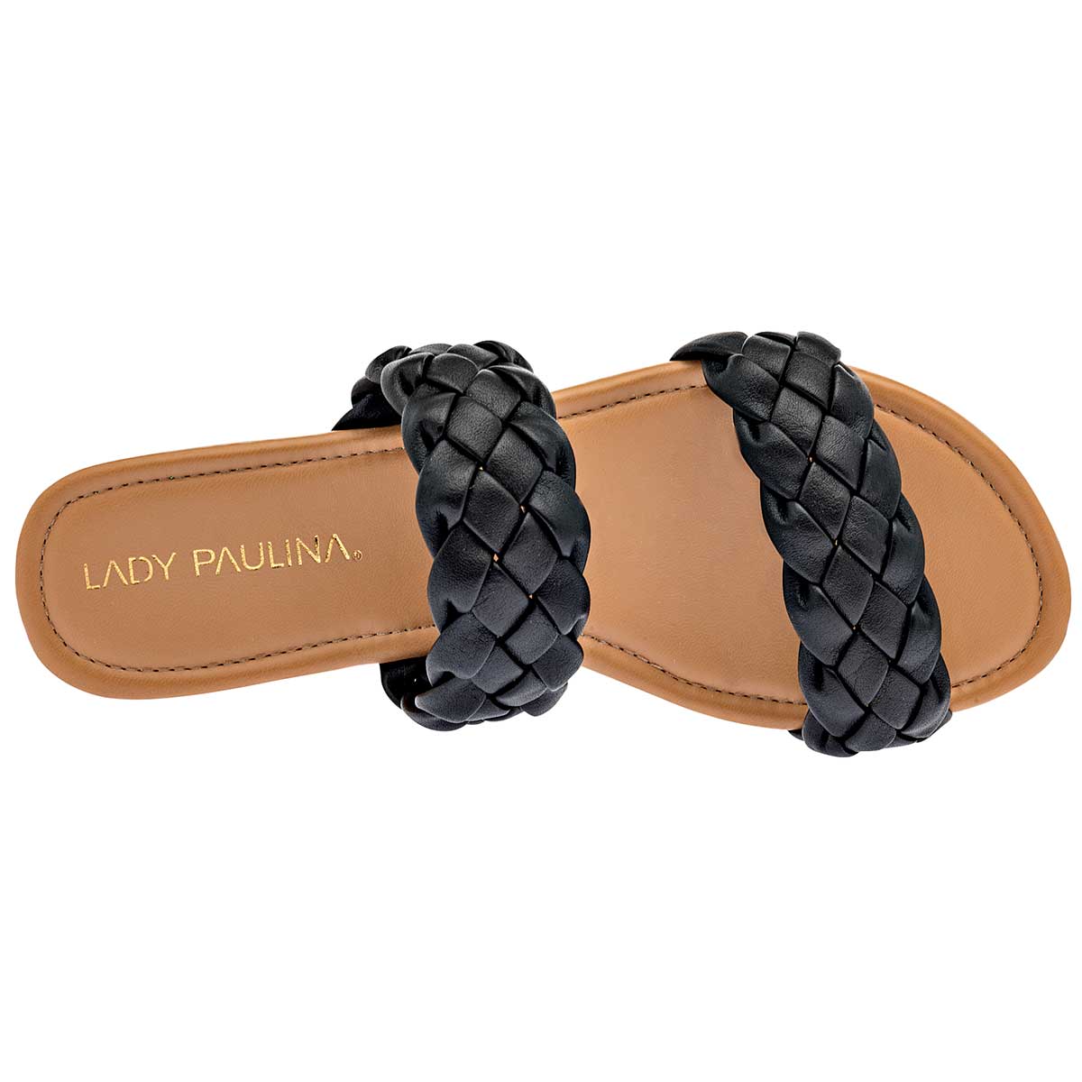 Sandalias Exterior Piel sintética Color Negro Para Mujer De Lady Paulina