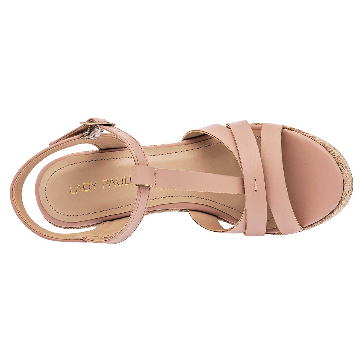 Sandalias Exterior Piel sintética Color Rosa Para Mujer De Lady Paulina