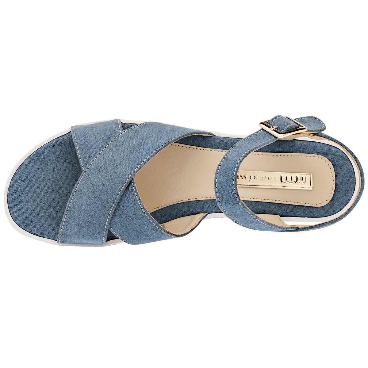 Sandalias Exterior Textil Color Azul Para Mujer De RBCOLLECTION