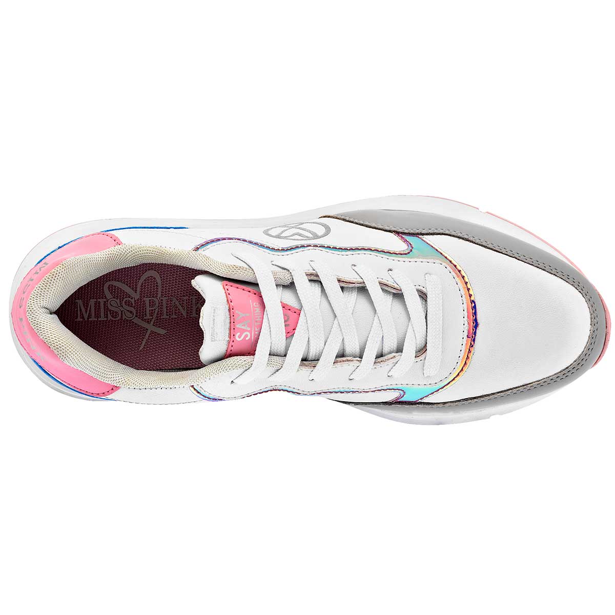 Tenis urbanos Exterior Sintético Color Blanco Para Mujer De Miss Pink