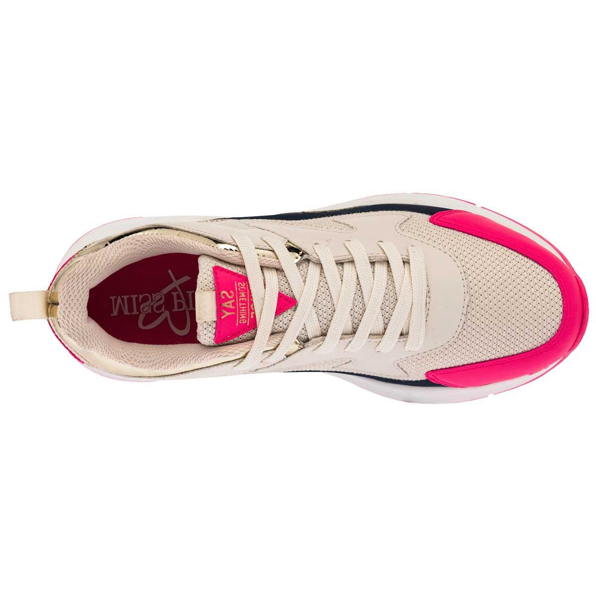 Tenis urbanos Exterior Sintético Color Beige Para Mujer De Miss Pink