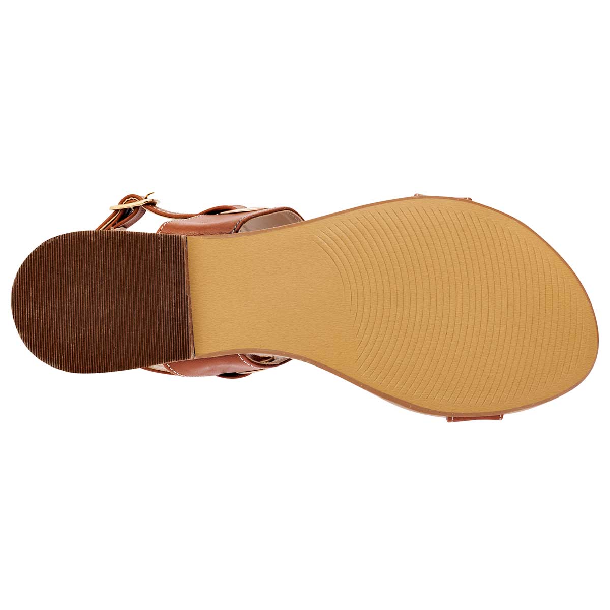 Sandalias Exterior Piel sintética Color Camel Para Mujer De Moramora