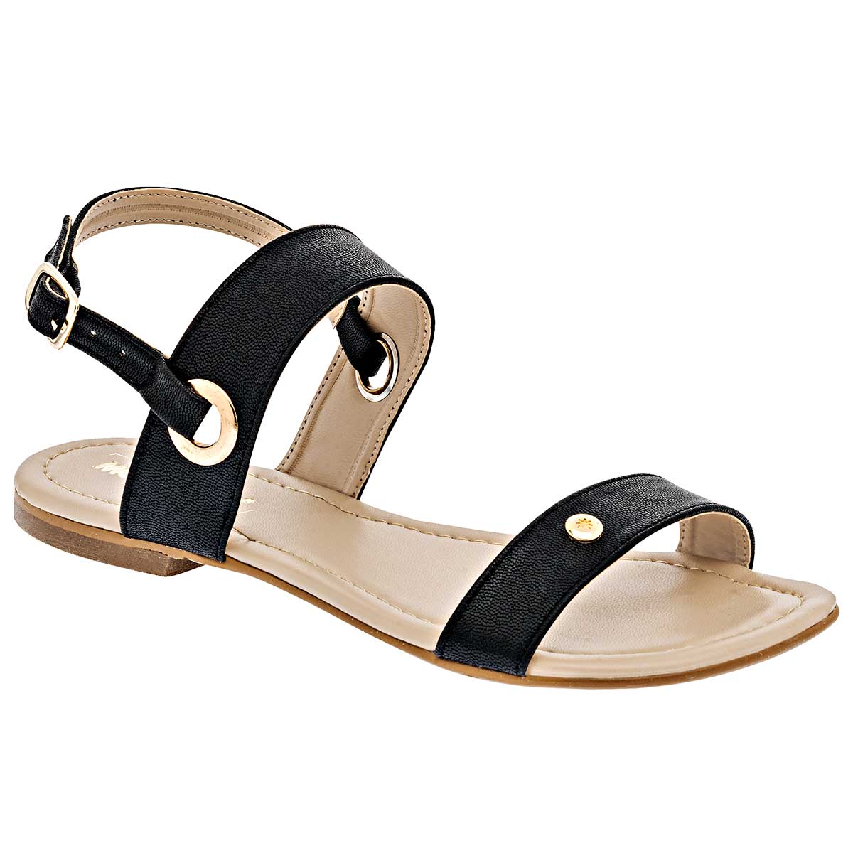 Sandalias Exterior Piel sintética Color Negro Para Mujer De Moramora