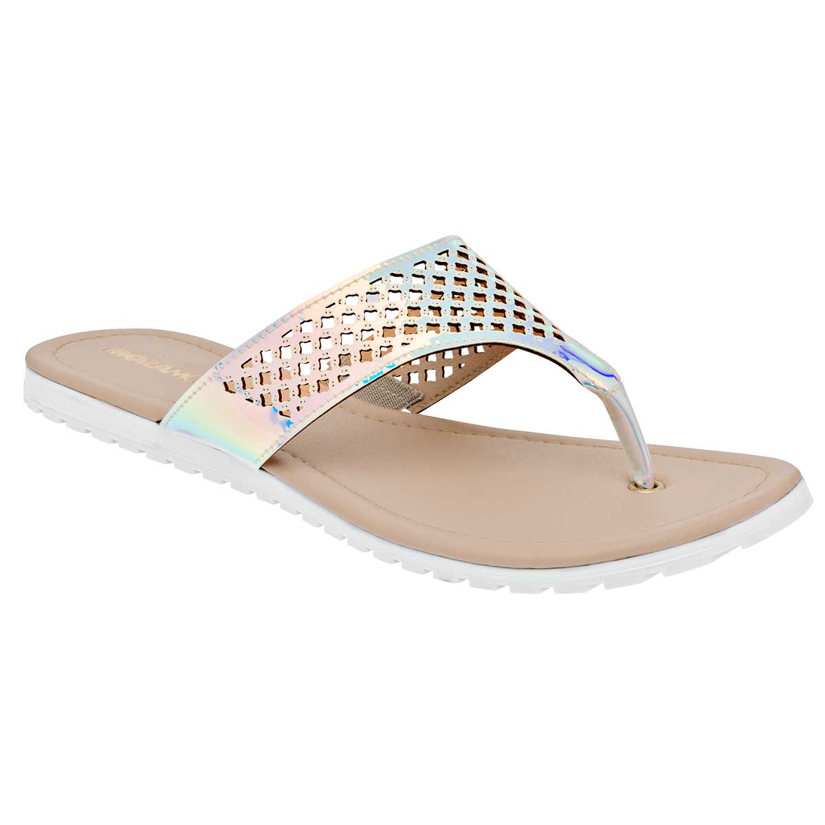 Sandalias Exterior Piel sintética Color Blanco Para Mujer De Moramora