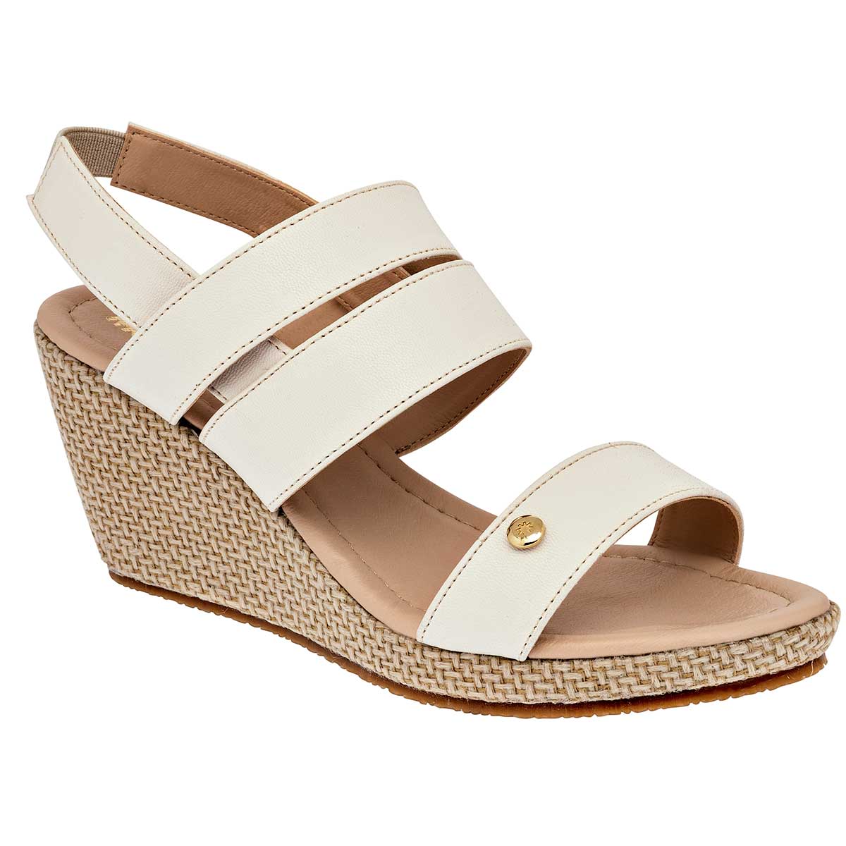 Sandalias Exterior Piel sintética Color Beige  Para Mujer De Moramora