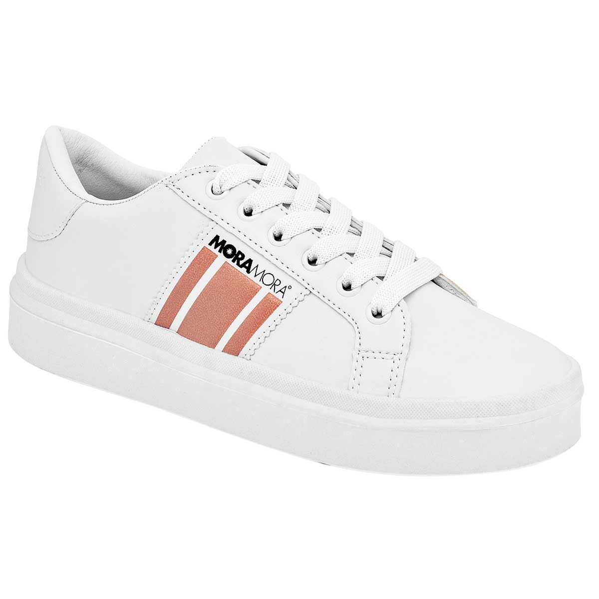 Tenis urbanos Exterior Sintético Color Blanco Para Mujer De Moramora