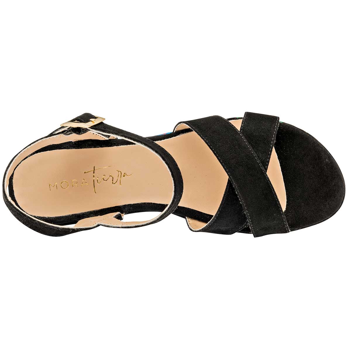 Sandalias Exterior Piel sintética Color Negro Para Mujer De Moramora