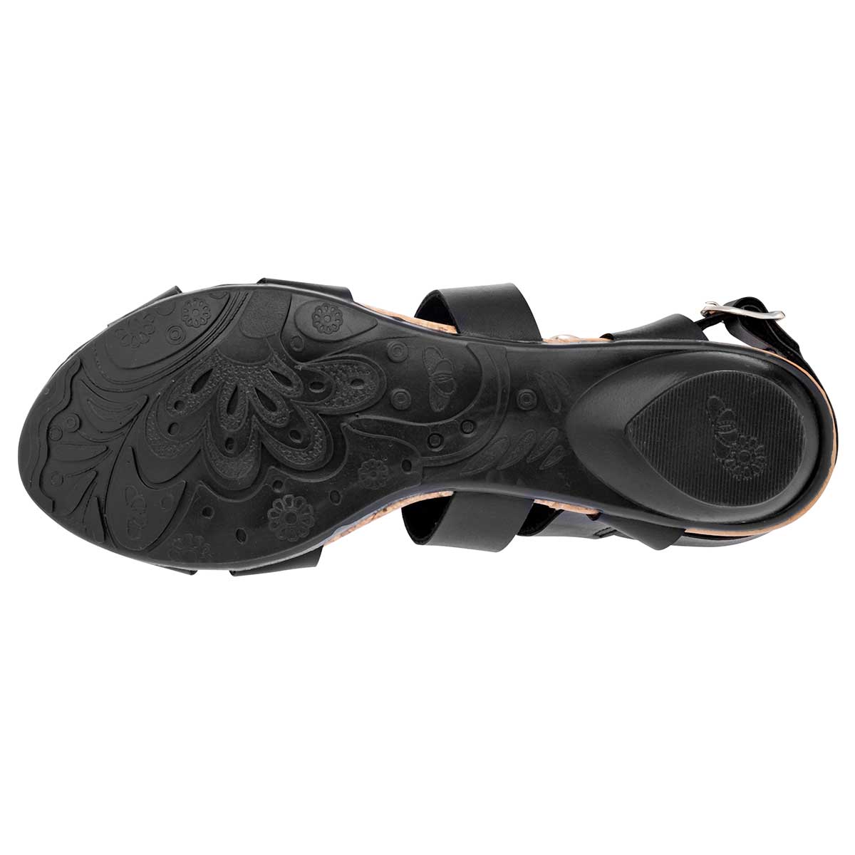 Sandalias Exterior Piel sintética Color Negro Para Mujer De Moramora