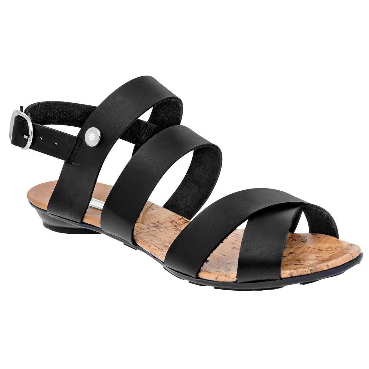 Sandalias Exterior Piel sintética Color Negro Para Mujer De Moramora