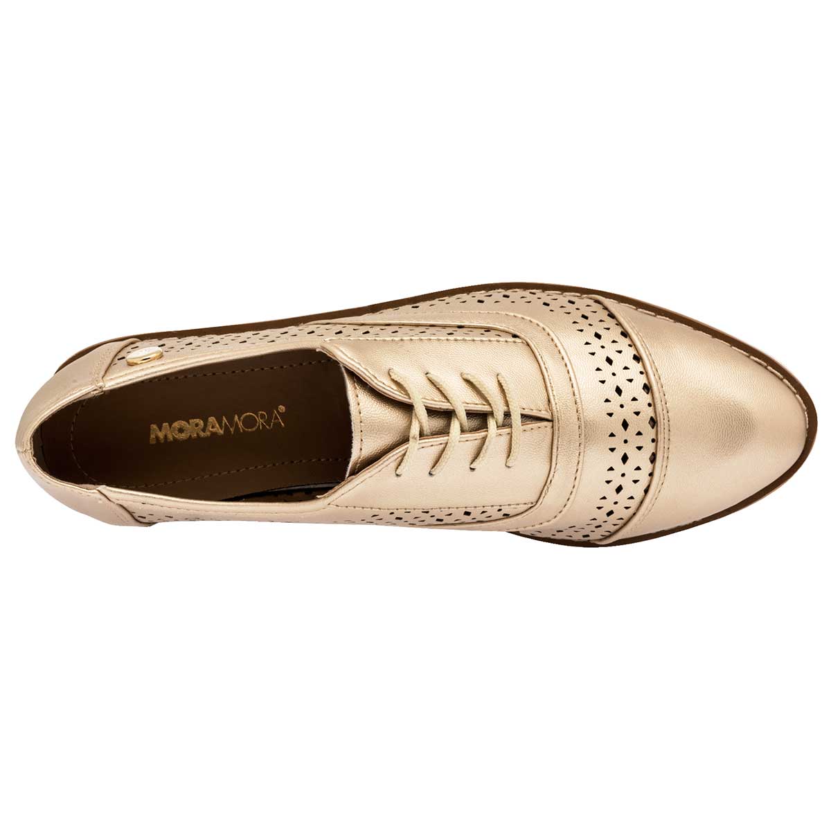 Zapatos casuales Exterior Piel sintética Color Oro Para Mujer De Moramora