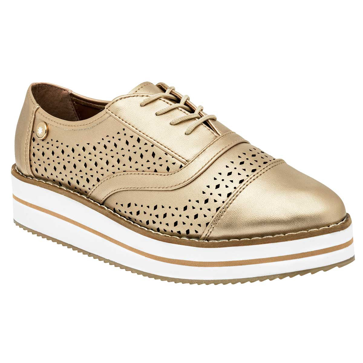 Zapatos casuales Exterior Piel sintética Color Oro Para Mujer De Moramora