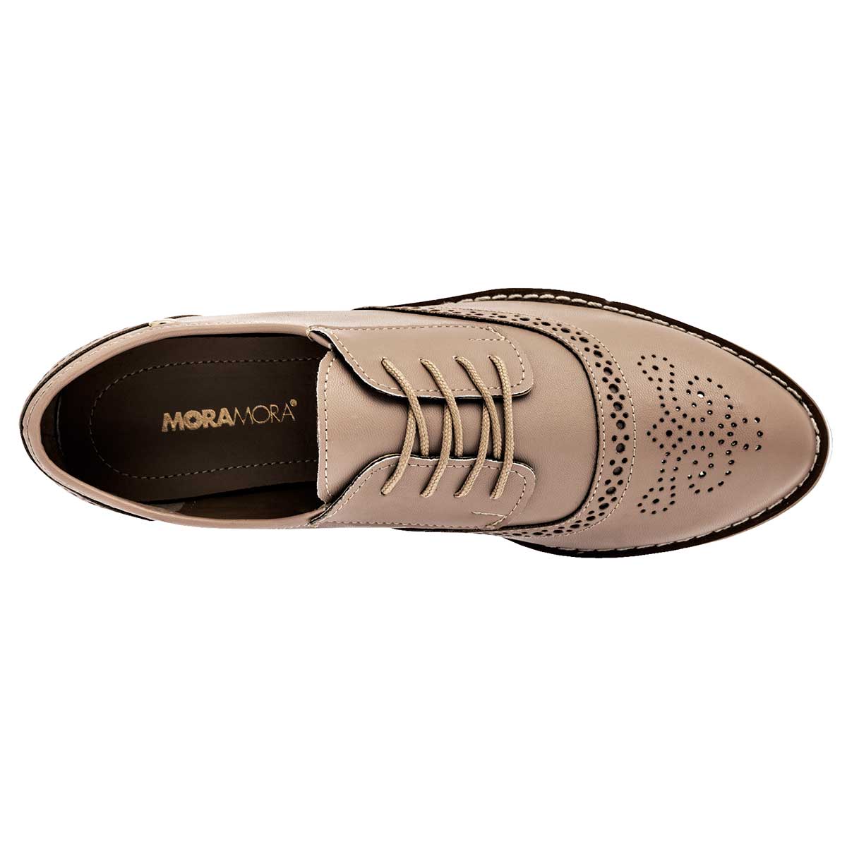 Zapatos casuales Exterior Piel sintética Color Beige Para Mujer De Moramora