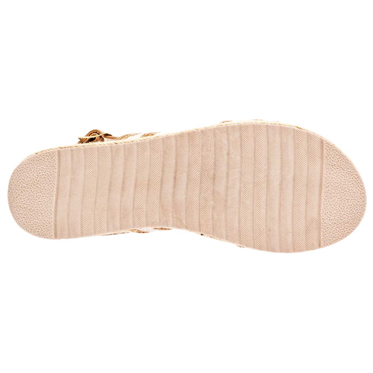 Sandalias Exterior Textil Color Beige  Para Mujer De Moramora