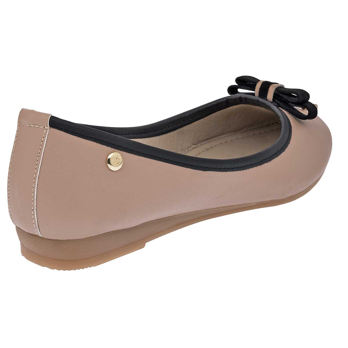 Flats Exterior Piel sintética Color Beige Para Mujer De Moramora