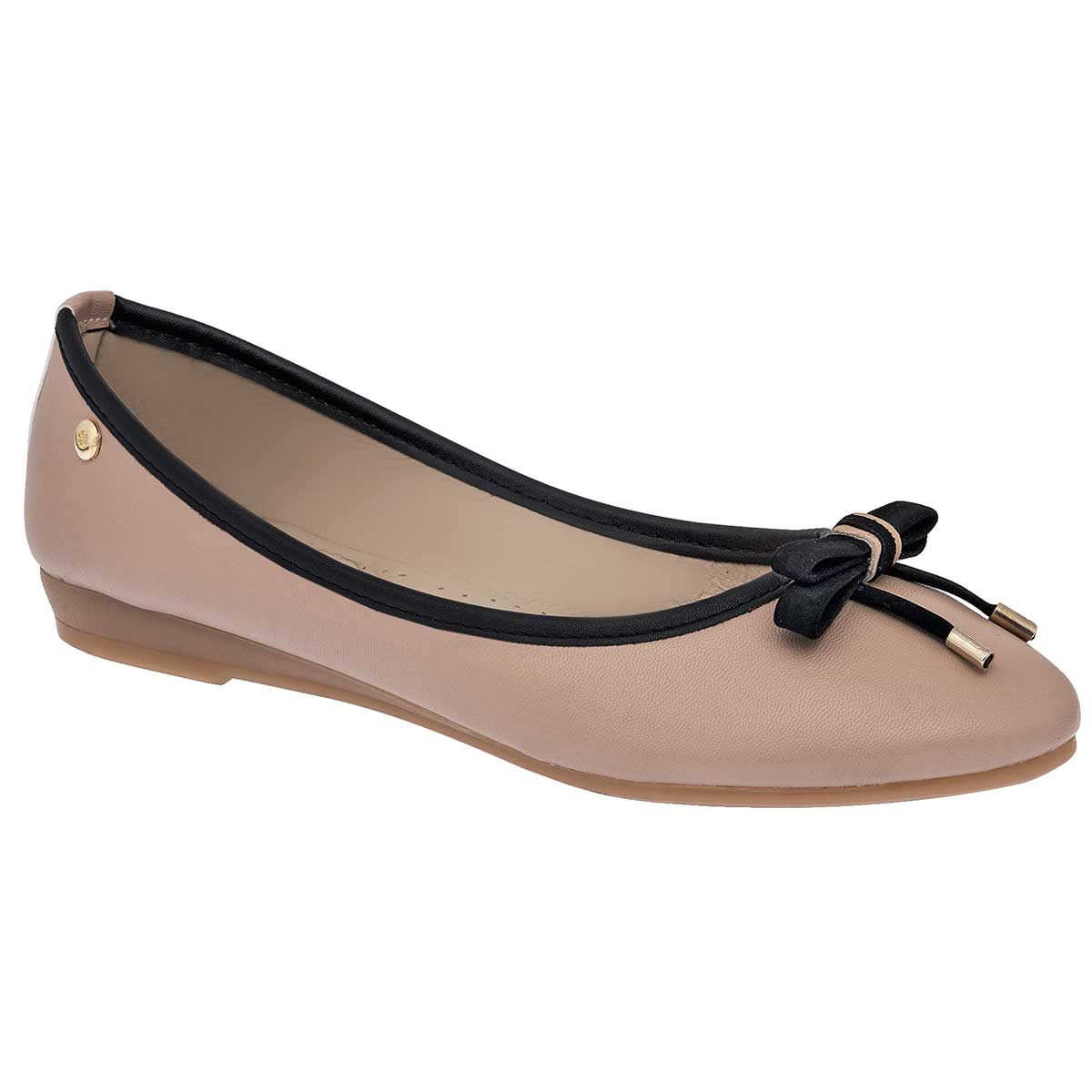 Flats Exterior Piel sintética Color Beige Para Mujer De Moramora