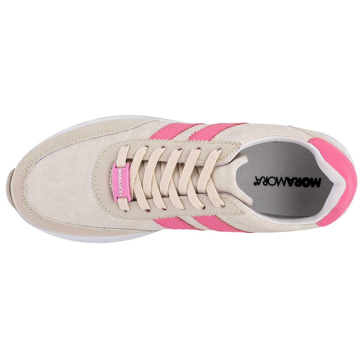 Tenis urbanos Exterior Sintético Color Beige Para Mujer De Moramora