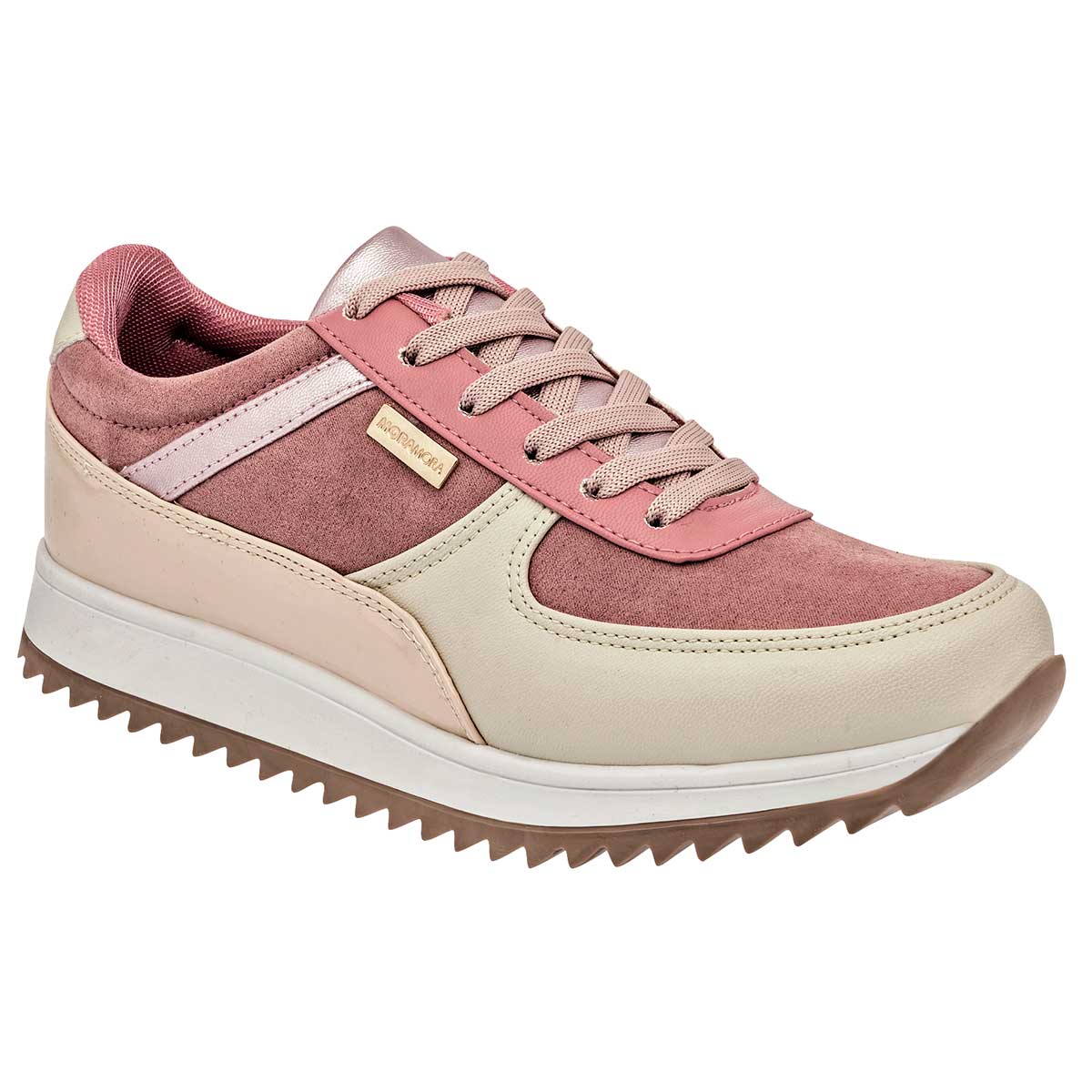 Tenis urbanos Exterior Sintético Color Rosa Para Mujer De Moramora