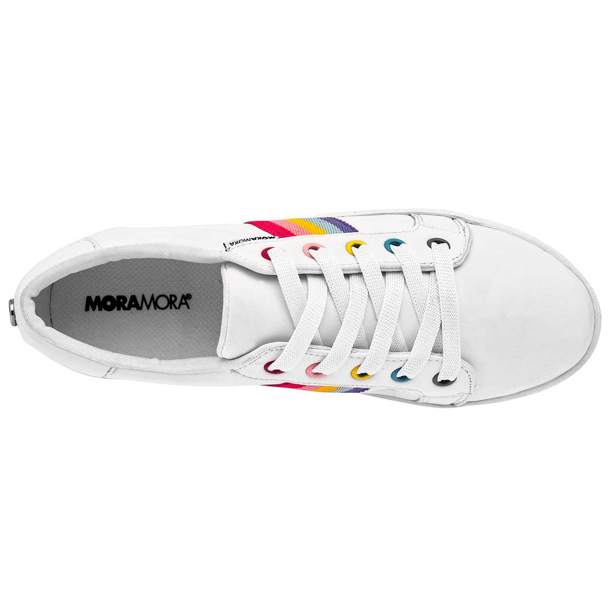 Tenis urbanos Exterior Sintético Color Blanco Para Mujer De Moramora