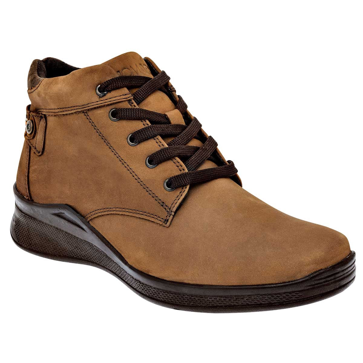 Botas Exterior Piel Color Camel Para Mujer De Moramora