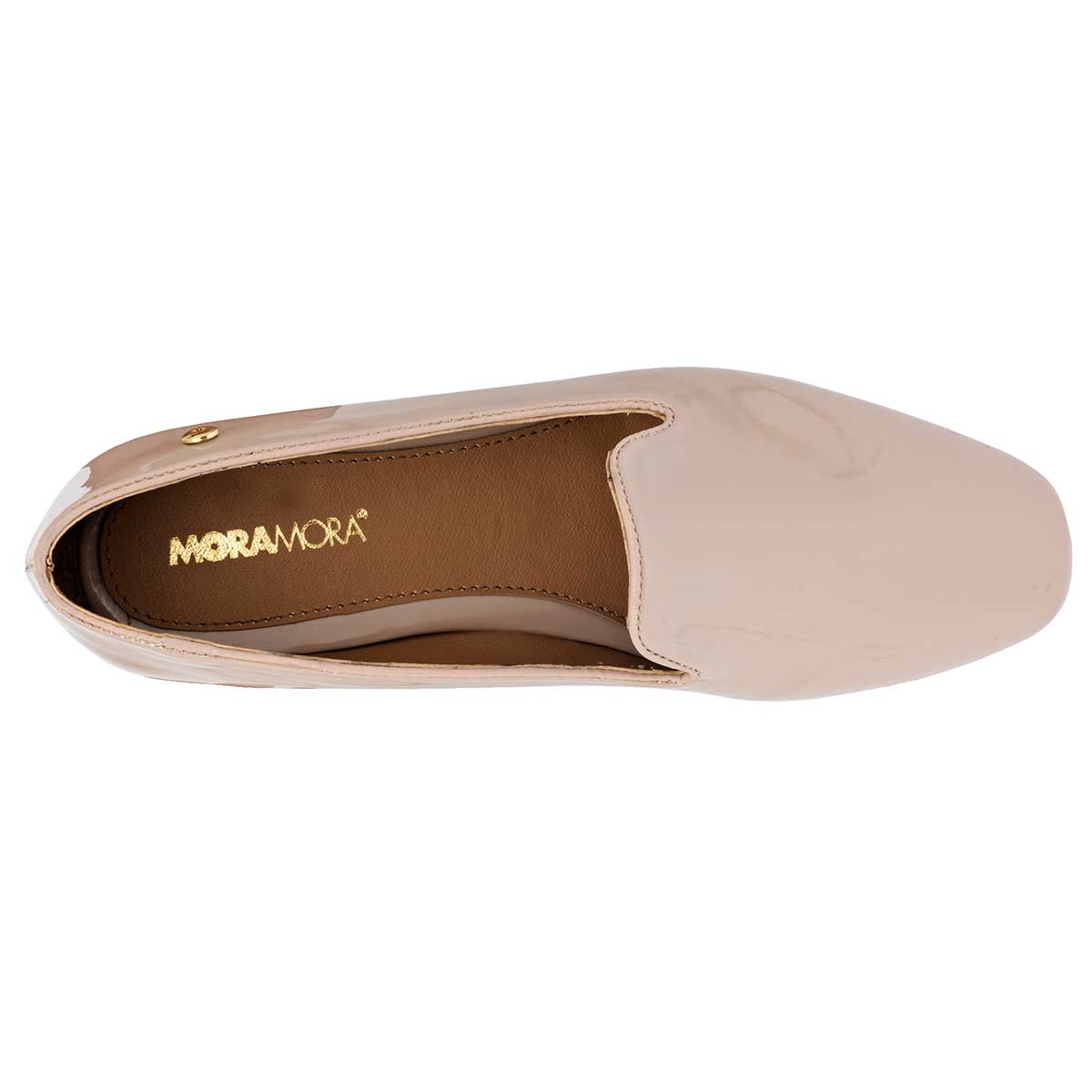 Flats Exterior Piel sintética Color Beige Para Mujer De Moramora