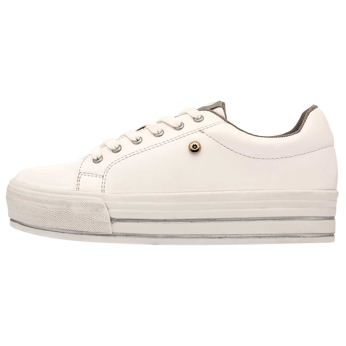 Tenis urbanos Exterior Sintético Color Blanco Para Mujer De Moramora