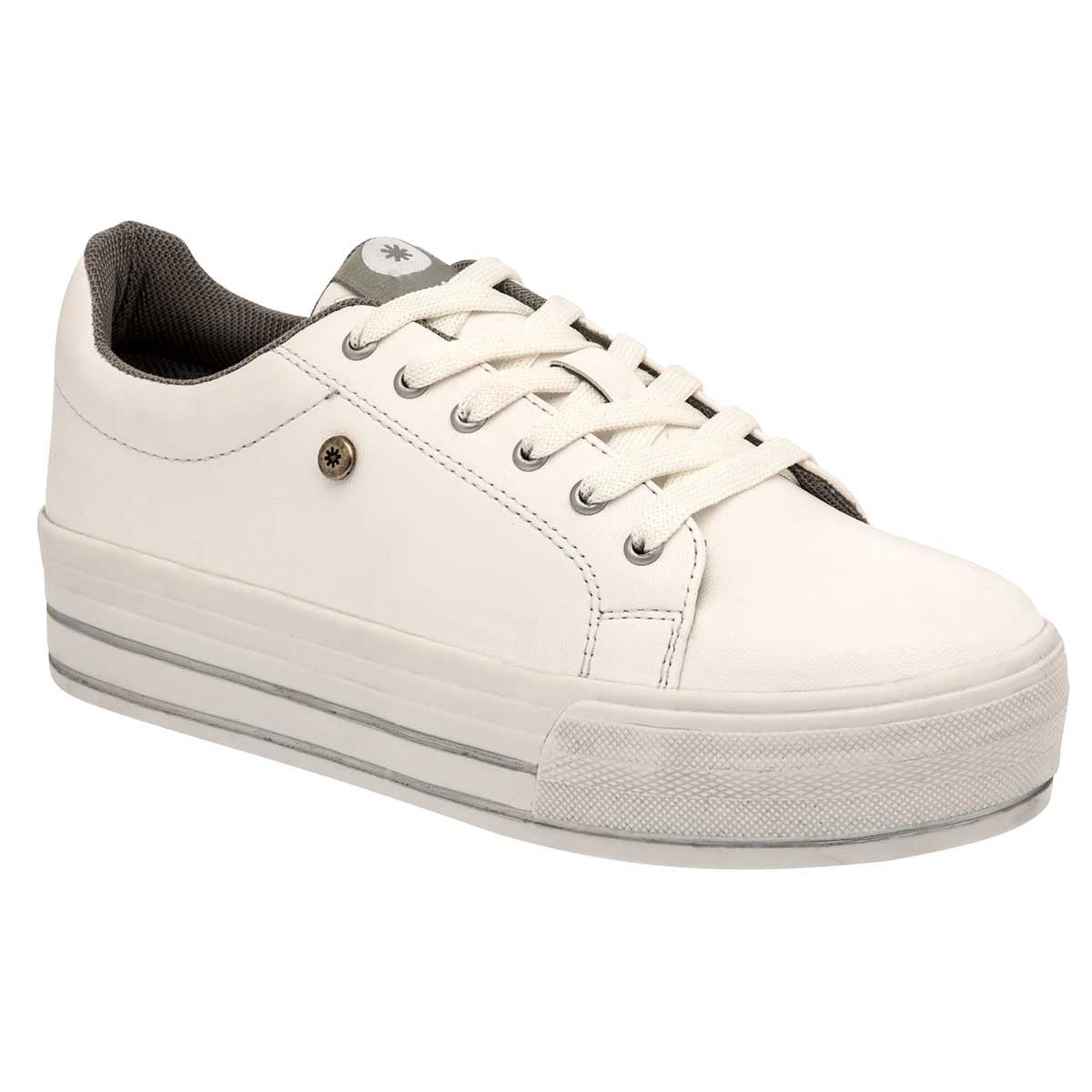 Tenis urbanos Exterior Sintético Color Blanco Para Mujer De Moramora