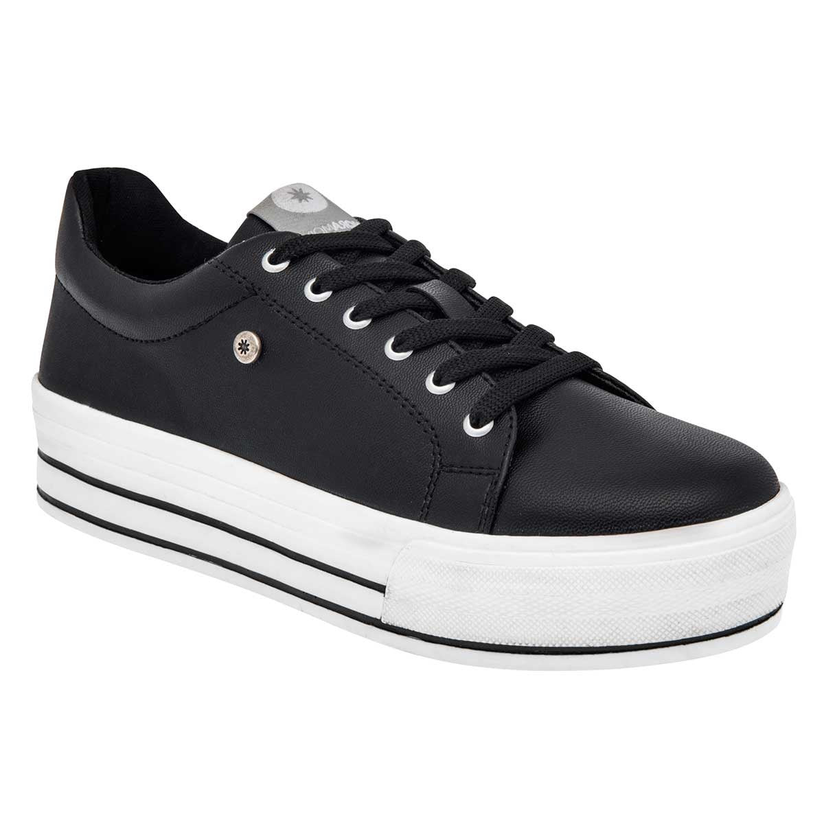 Tenis urbanos Exterior Sintético Color Negro Para Mujer De Moramora