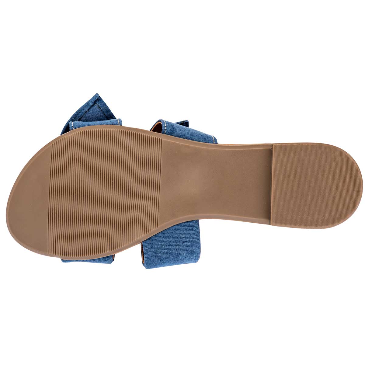 Sandalias Exterior Textil Color Azul Para Mujer De Moramora