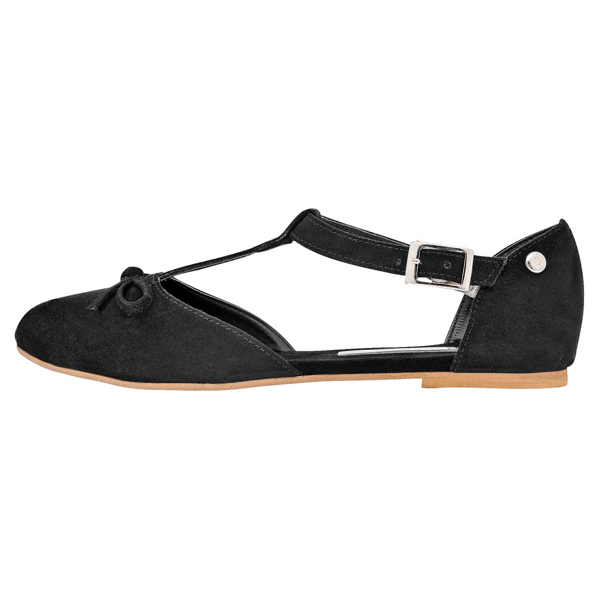 Flats Exterior Piel sintética Color Negro Para Mujer De Moramora