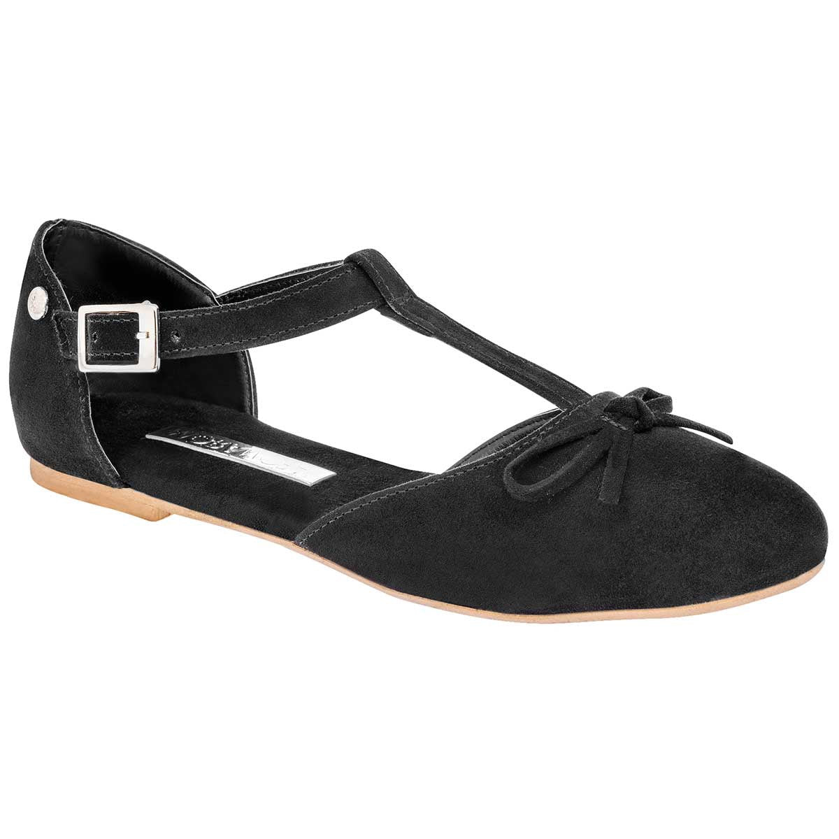 Flats Exterior Piel sintética Color Negro Para Mujer De Moramora