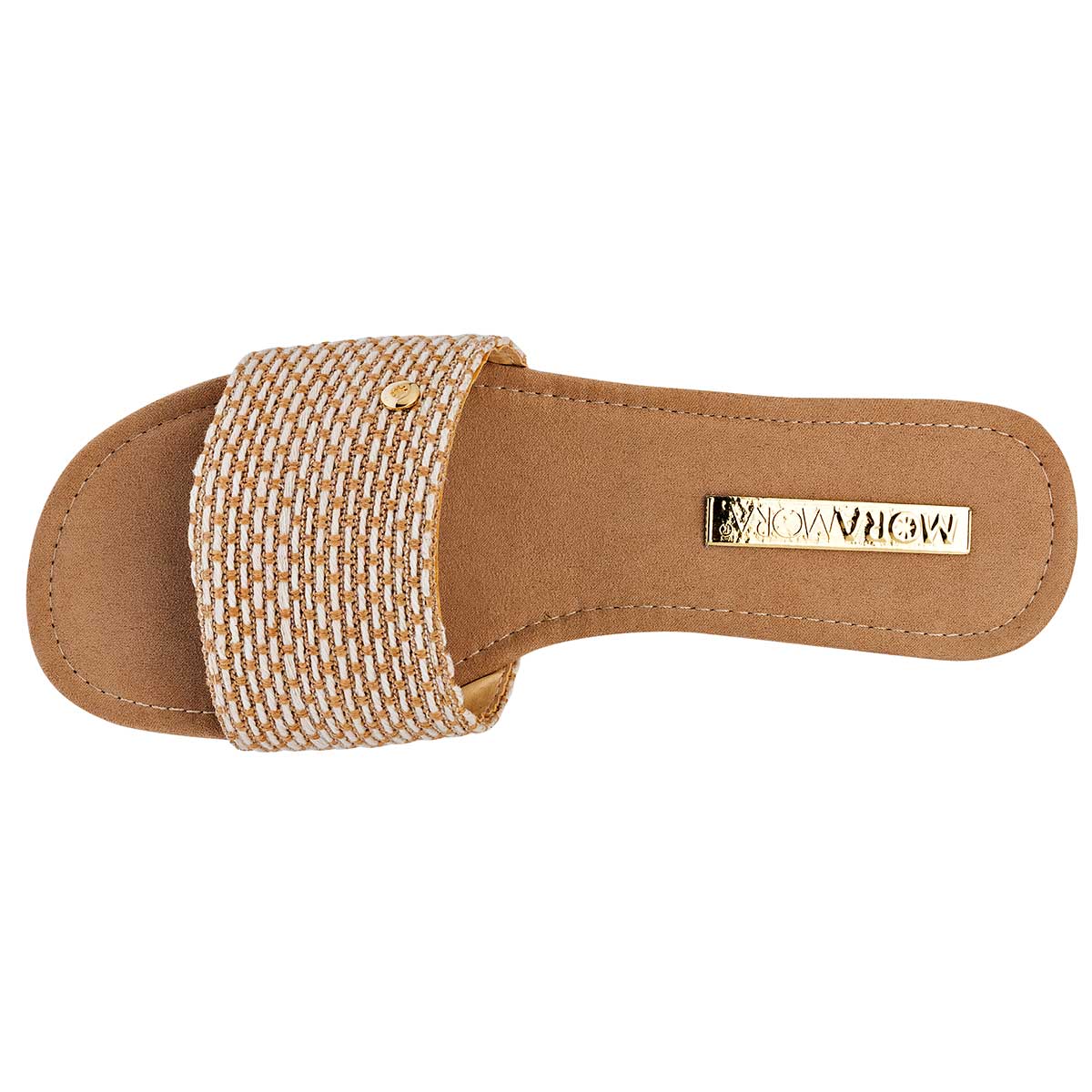 Sandalias Exterior Piel sintética Color Beige  Para Mujer De Moramora