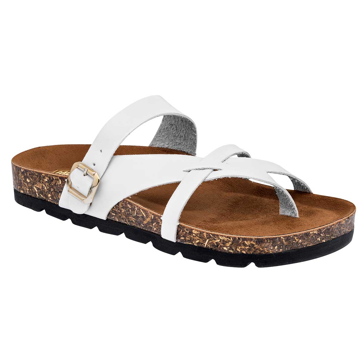 Sandalias Exterior Piel sintética Color Blanco Para Mujer De Moramora