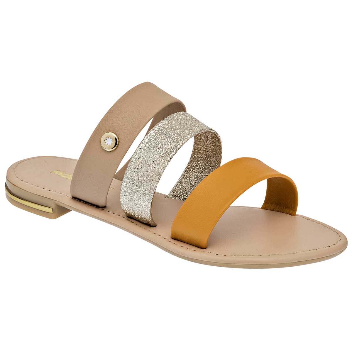 Sandalias Exterior Piel sintética Color Beige Para Mujer De Moramora