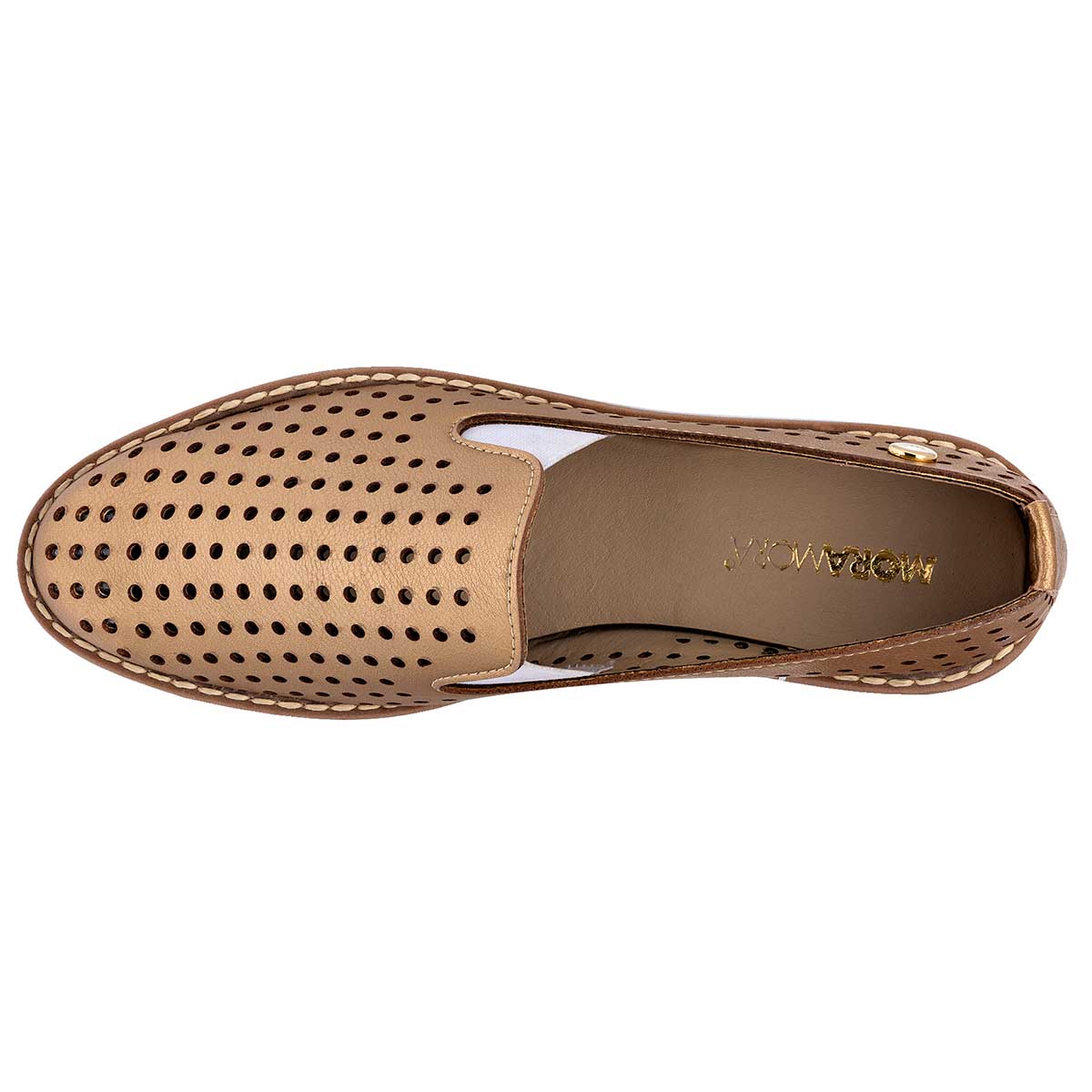 Zapatos casuales Exterior Piel sintética Color Oro Para Mujer De Moramora