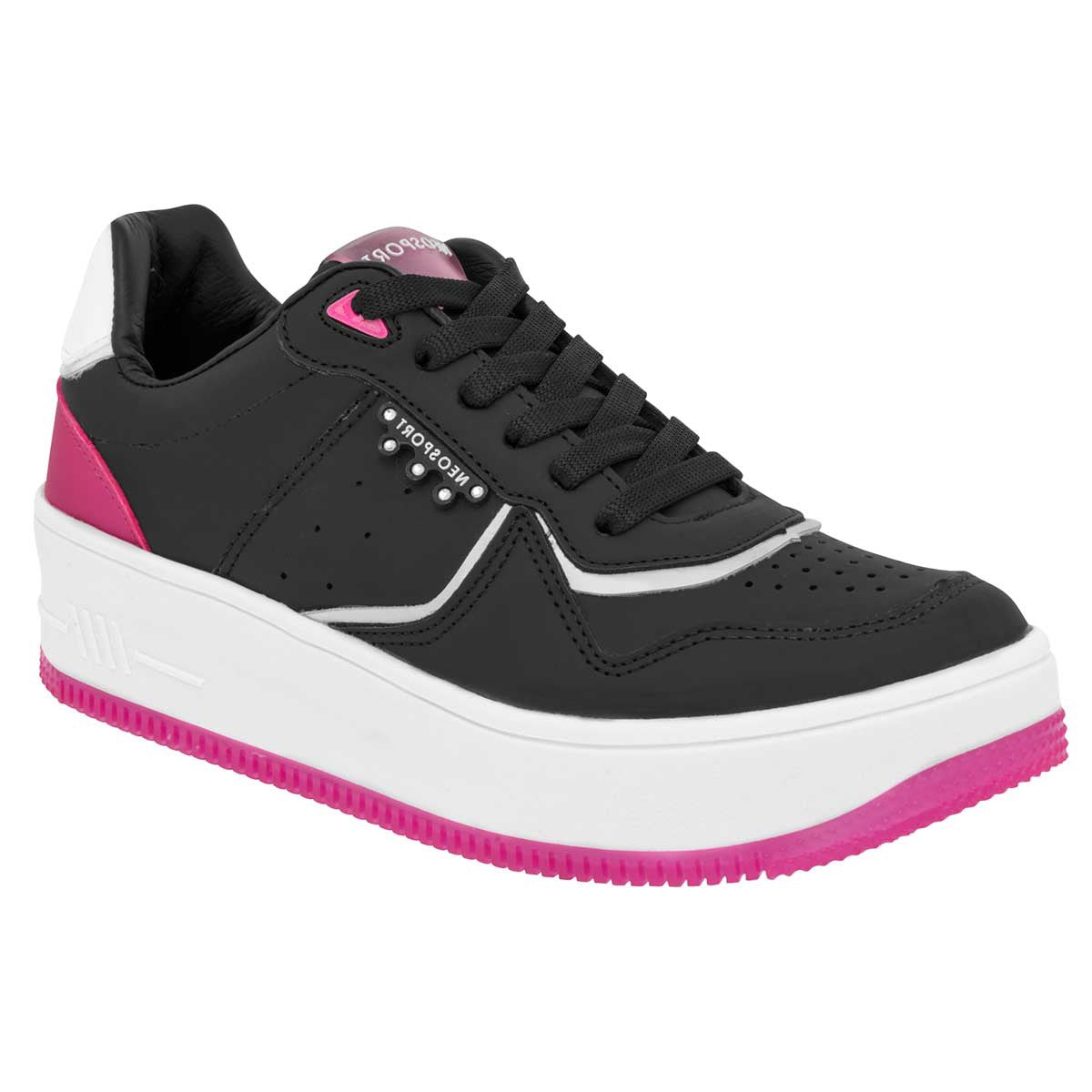 Tenis urbanos Exterior Sintético Color Negro Para Mujer De Neosport